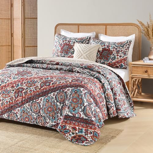 HORIMOTE HOME Boho Reversible Queen Quilt Set