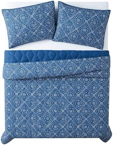 Brooklyn Loom Katrine Quilt Set Twin XL Blue 2