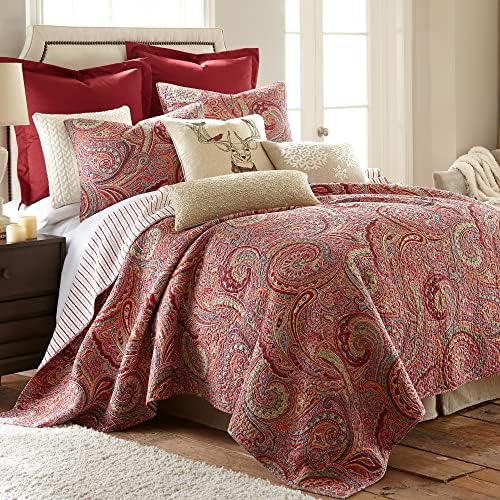 Levtex Home Spruce Red Quilt Set Twin XL