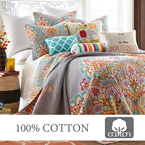 Levtex Home Marielle Grey Cotton Quilt Set