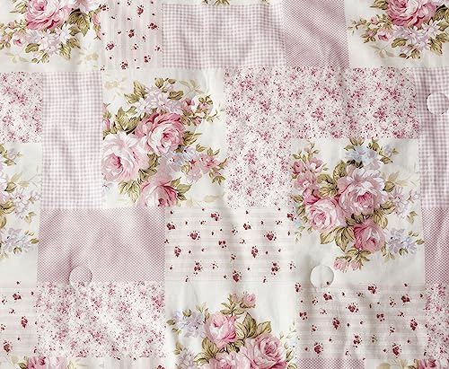 Chezmoi Rosy 3-Piece Queen Comforter Set