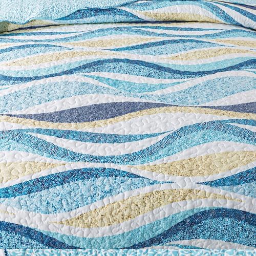 HoneiLife Ocean Quilt Queen Set 3 Piece 1