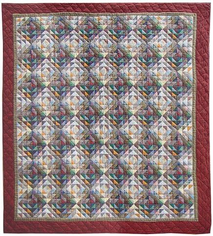 Amazingly Red Super Queen Quilt Set Handmade 100 Cotton