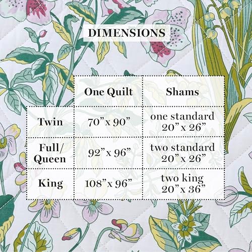 Martha Stewart Reversible Cotton Quilt Set - Twin Size