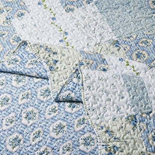 5-Pcs Bedspread Set Twin XL Microfiber Brea Print