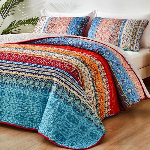 WONGS BEDDING Boho Twin Quilt Set