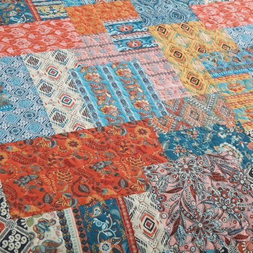 ENASAL Cotton Quilt Bedspread King Size Reversible