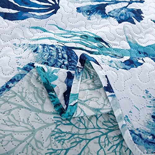 Jarson 3 Pcs Summer Coastal Quilt Set Twin Size
