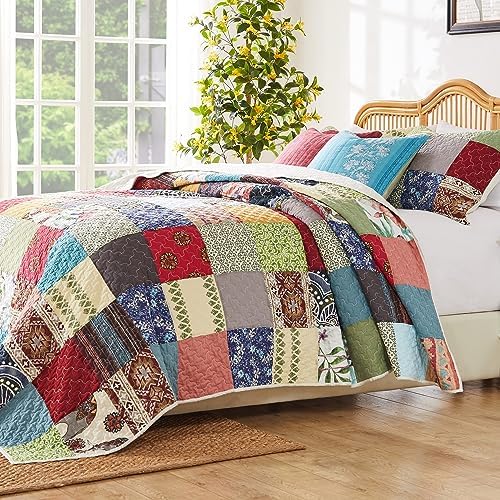 Greenland Home Renee Upcycle Cotton-Lined Quilt Set TwinXL 2-Piece