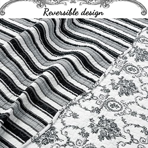 Cozy Line French Medallion Reversible Coverlet Bedspread Set