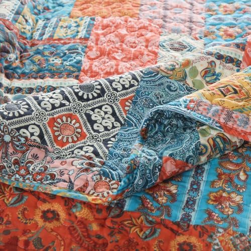 ENASAL Cotton Quilt Bedspread King Size Reversible