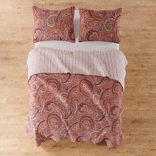 Levtex Home Spruce Red Quilt Set Twin XL