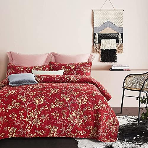 Wake In Cloud Floral Quilt Set Twin 3-Piece 1