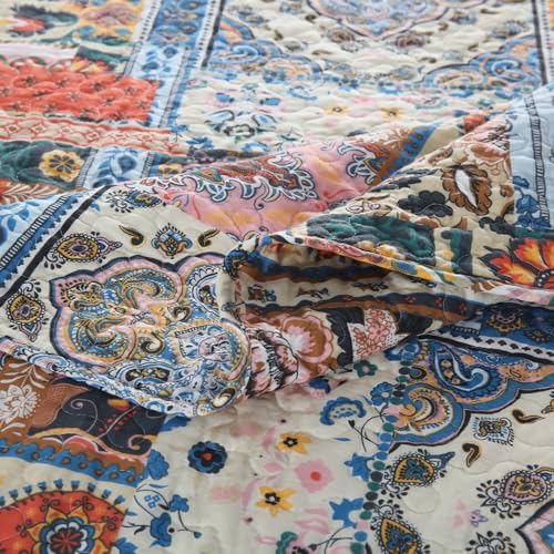 Autumn Dream Cotton Quilt Set 3-Piece Reversible Bedspread