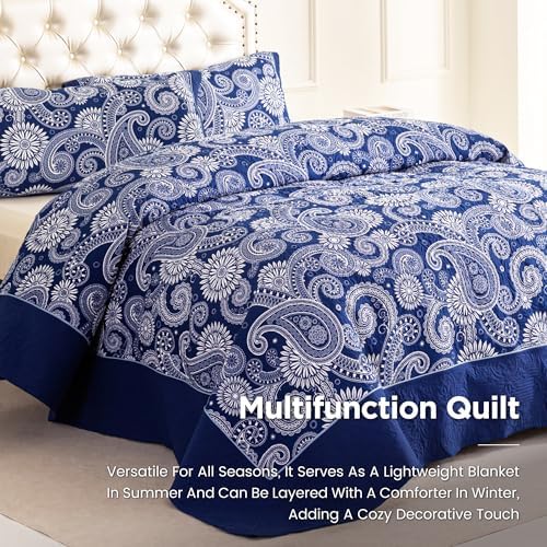 Sophia William King Size Quilt Set with 3 Pieces