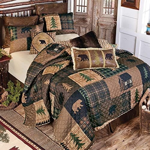 Black Bear Pines Quilt Bed Set - Queen