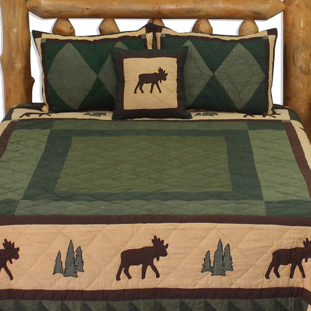 Patch Magic Alpine Cedar Trail Super Queen Quilt Set of 4