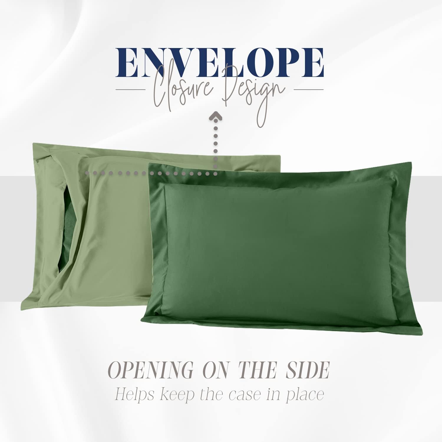 Elegant Comfort 3-Piece Reversible Comforter Set Twin XL Hunter GreenSage