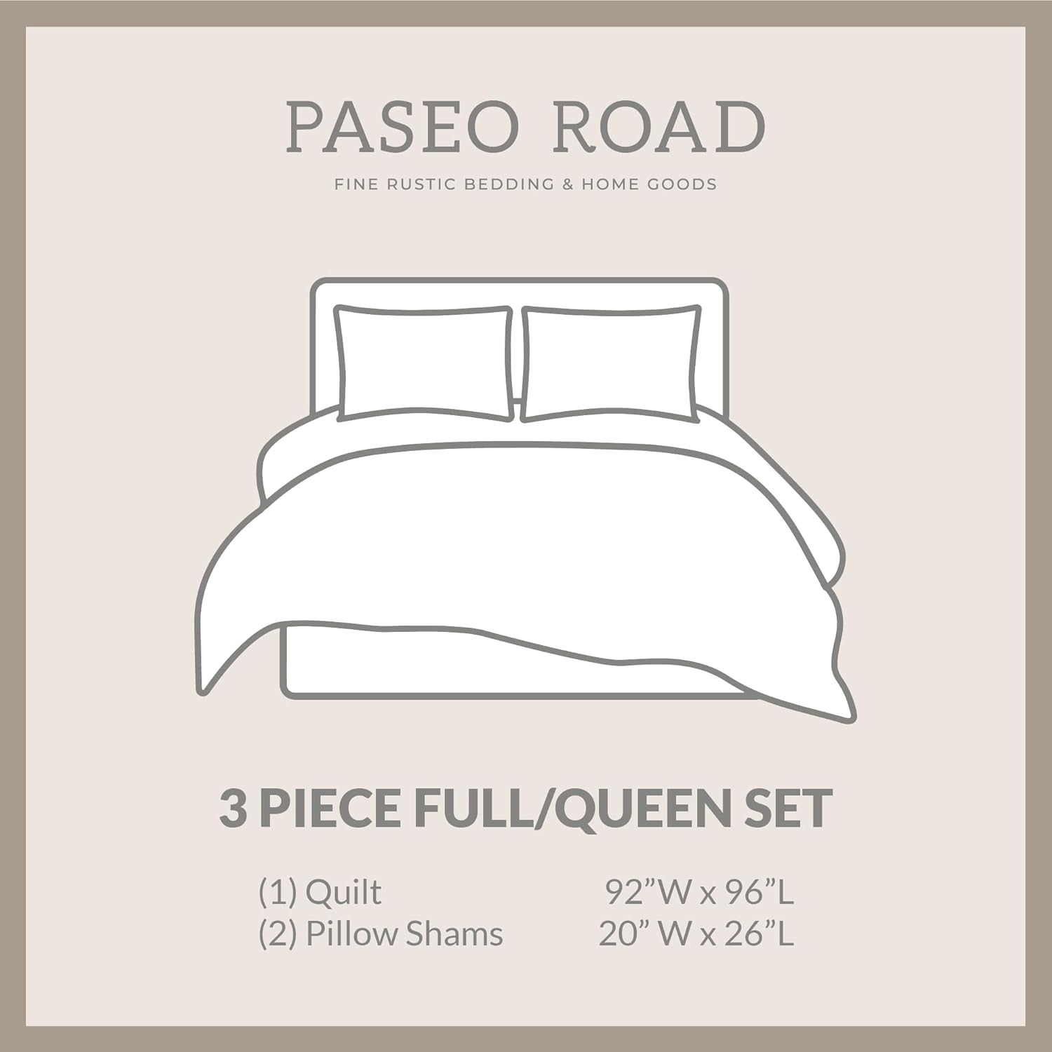Paseo Road Spirit Valley Western Quilt Set 3 Piece