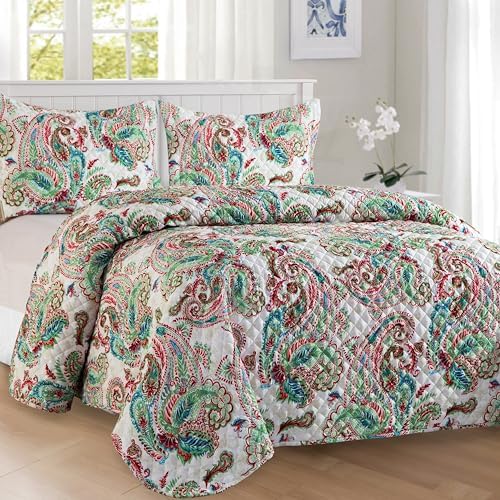 Elegant Comfort 3-Piece Reversible Quilt Set - Twin XL Turquoise