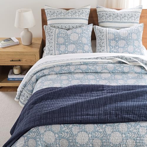 Levtex Home Adare Blue Quilt Set - Full Queen