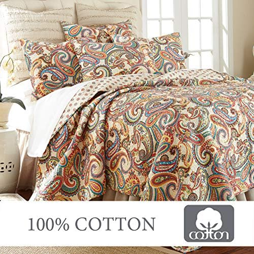 Levtex Home Alyssa Paisley King Cotton Quilt Set