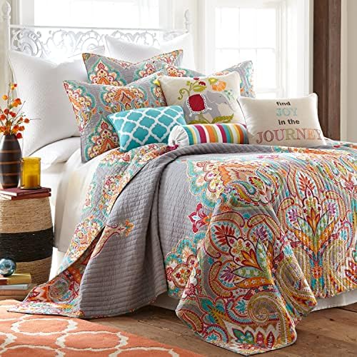 Levtex Home Marielle Grey Cotton Quilt Set