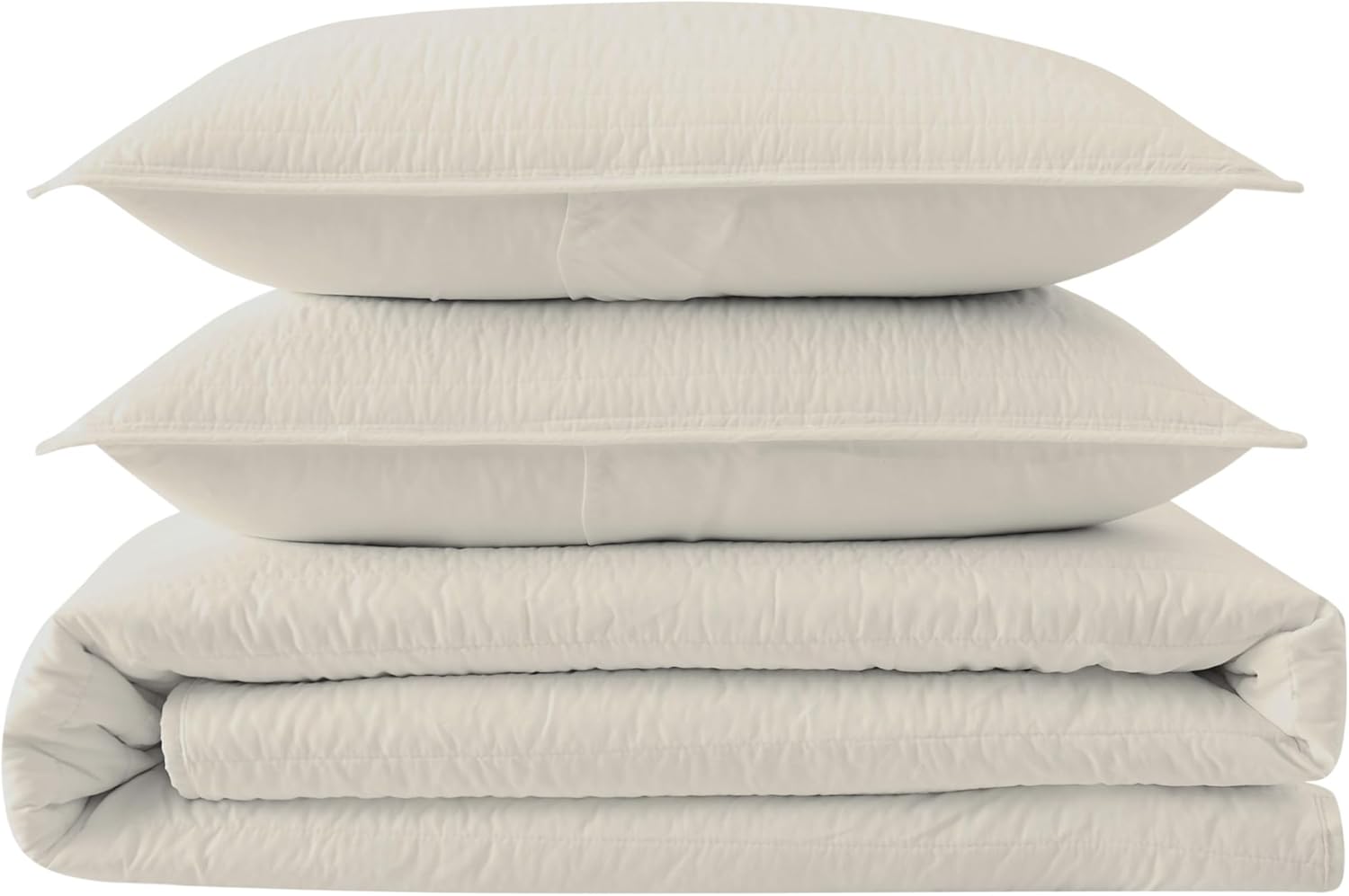 Truly Calm Quilt Set Khaki Twin XL 2-Piece