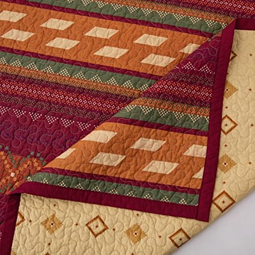H HIEND ACCENTS Paseo Road Solace 3 Piece Quilt Set