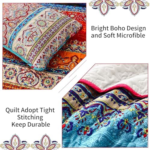 WONGS BEDDING Boho Twin Quilt Set