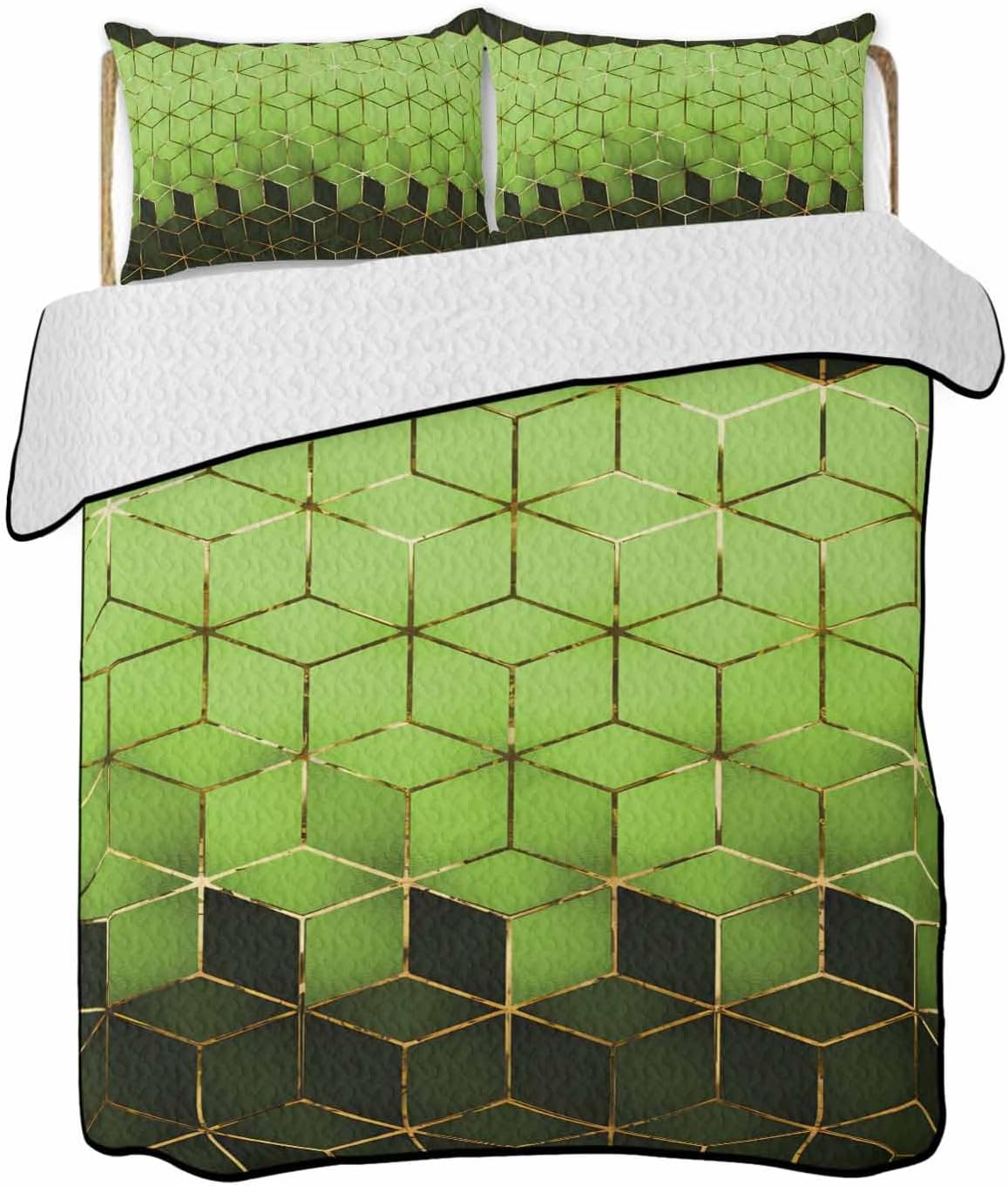 TocaHome Summer Quilt Twin XL Set with 2 Pillowcases 1