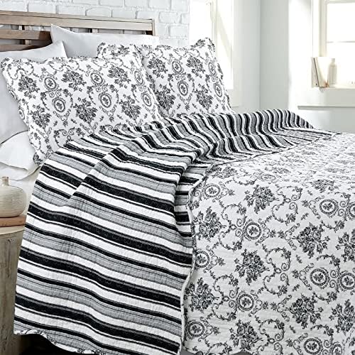Cozy Line French Medallion Reversible Coverlet Bedspread Set