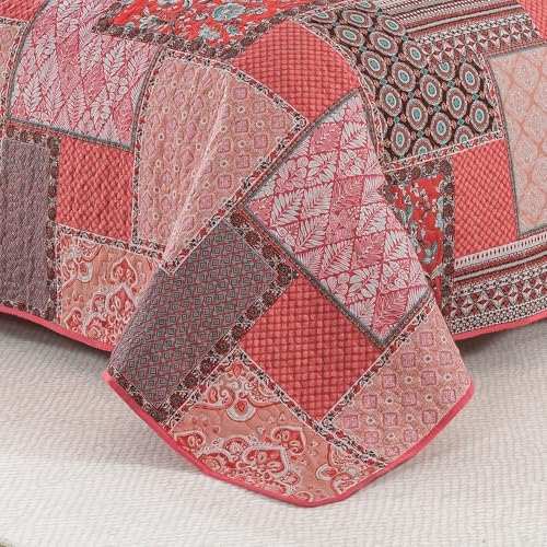 BEDIFANY Cotton Queen Quilt Set with 2 Pillow Shams