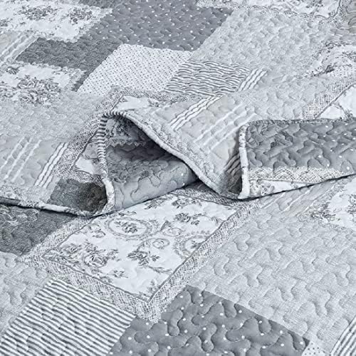 Royal Tradition 5PC Bedspread Set Twin XL Wrinkle-Free Microfiber 1