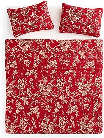 Wake In Cloud Floral Quilt Set Twin 3-Piece 1