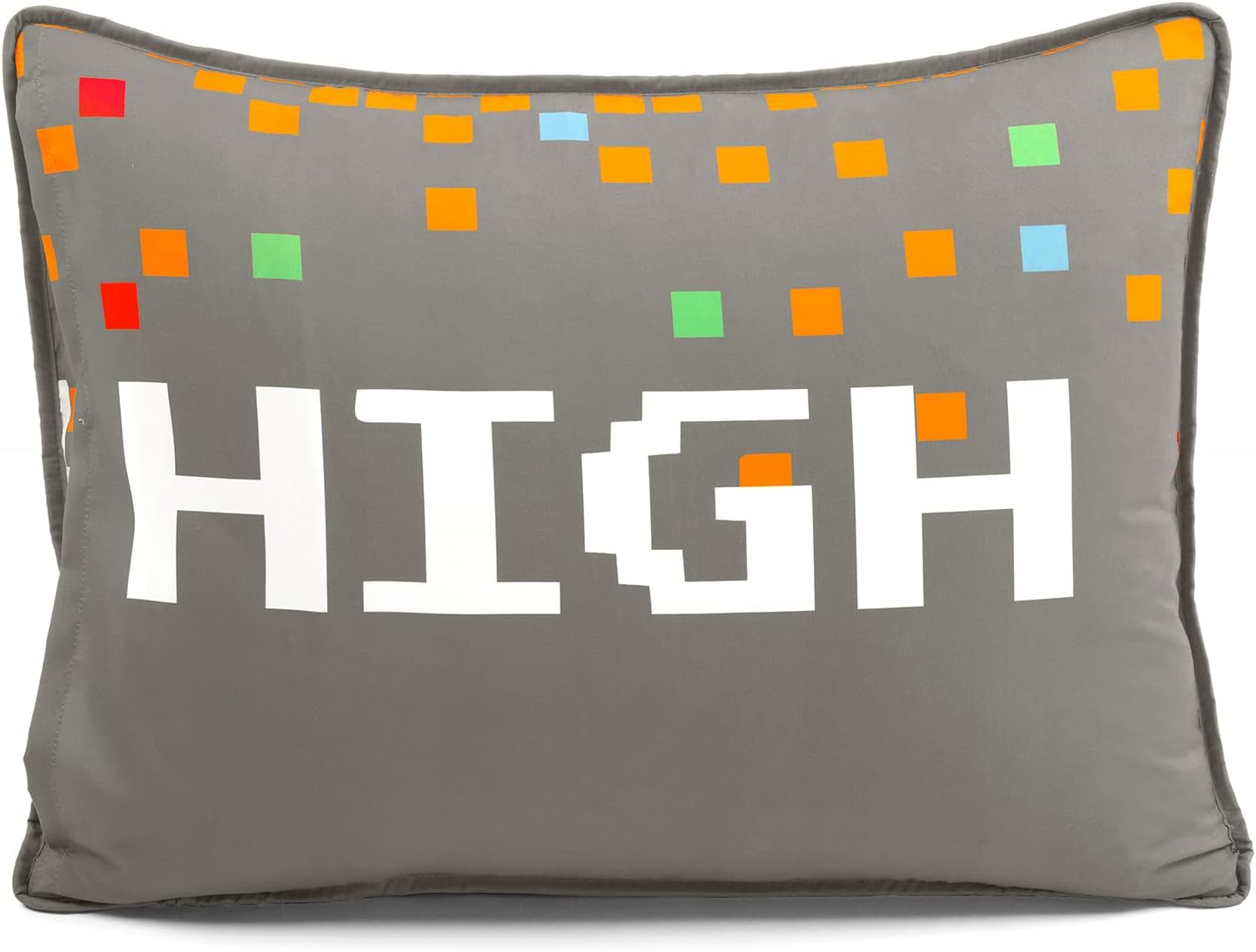 Lush Decor Video Games Reversible Quilt Set Twin Gray Yellow