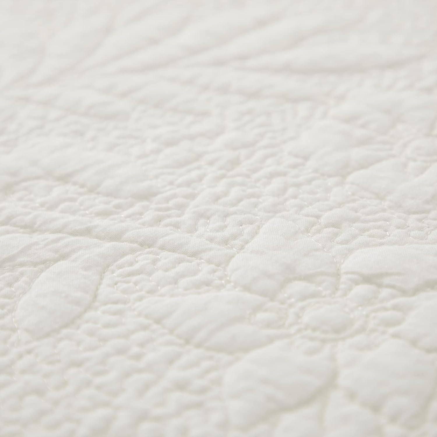 Brandream 4-Piece Cream White Quilt Set Twin Size