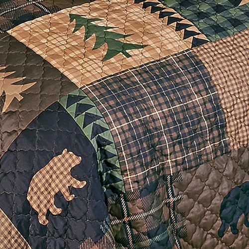 Black Bear Pines Quilt Bed Set - Queen