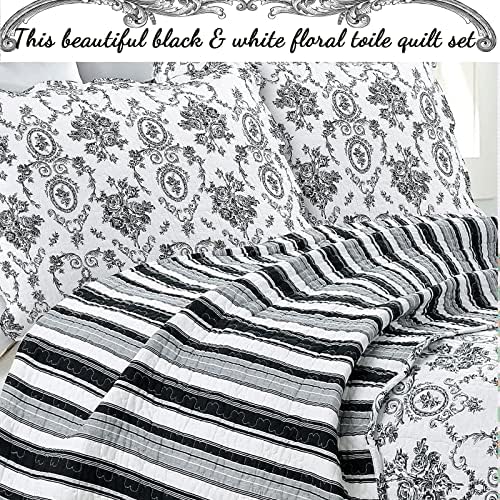 Cozy Line French Medallion Reversible Coverlet Bedspread Set
