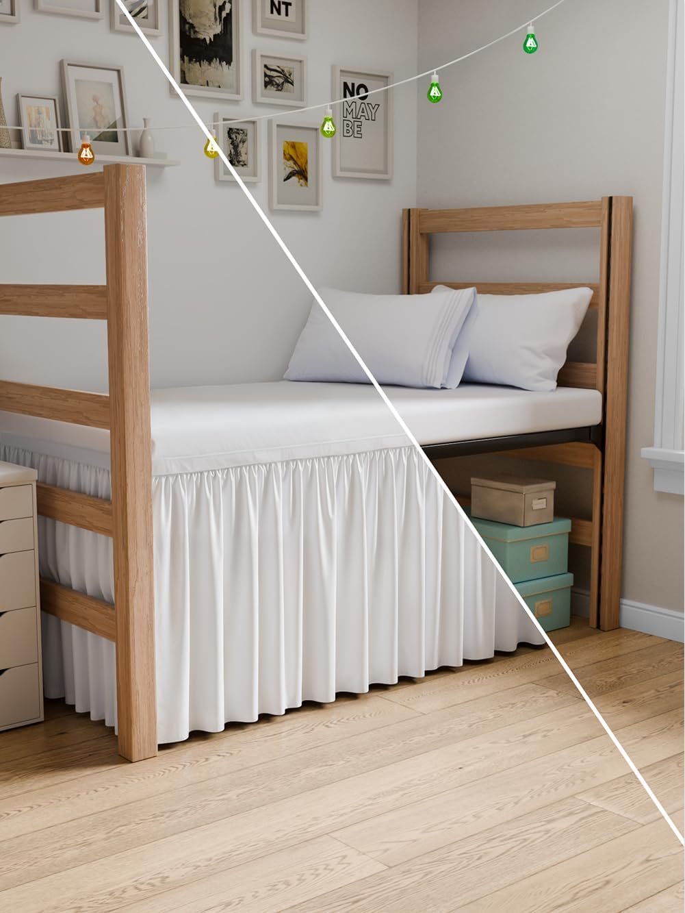 CGK Unlimited Wrap Around Bed Skirt - Twin XL 30 Inch Drop