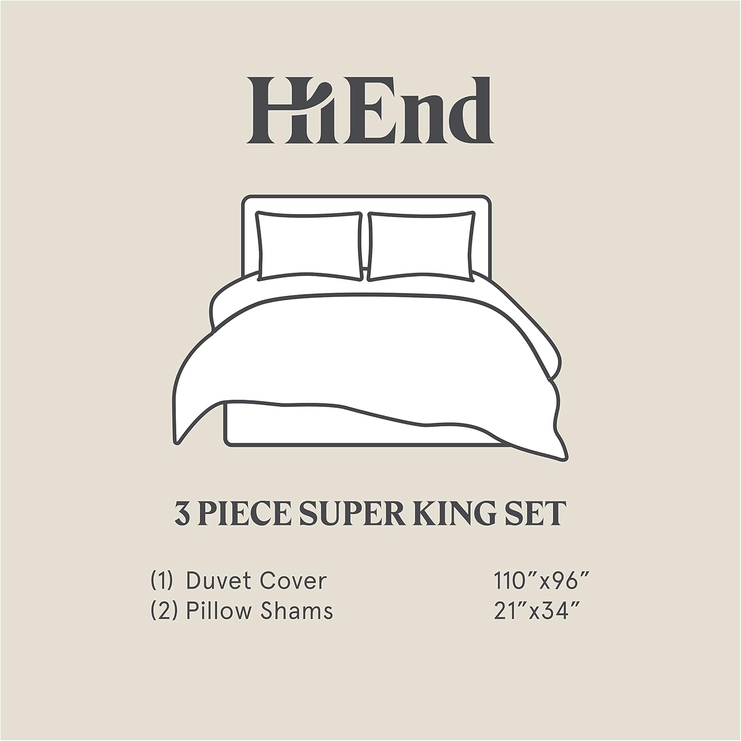 HiEnd Accents Camille 3 Piece Duvet Set 1