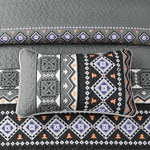 WONGS BEDDING Boho Quilt Set Queen 1