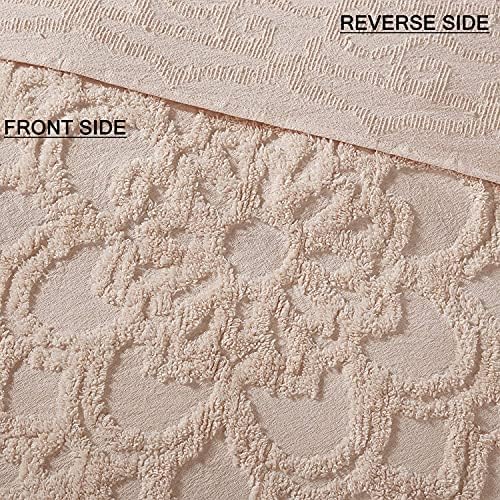 Madison Park Laetitia Cotton Quilt Set with Tassels Shabby Chic
