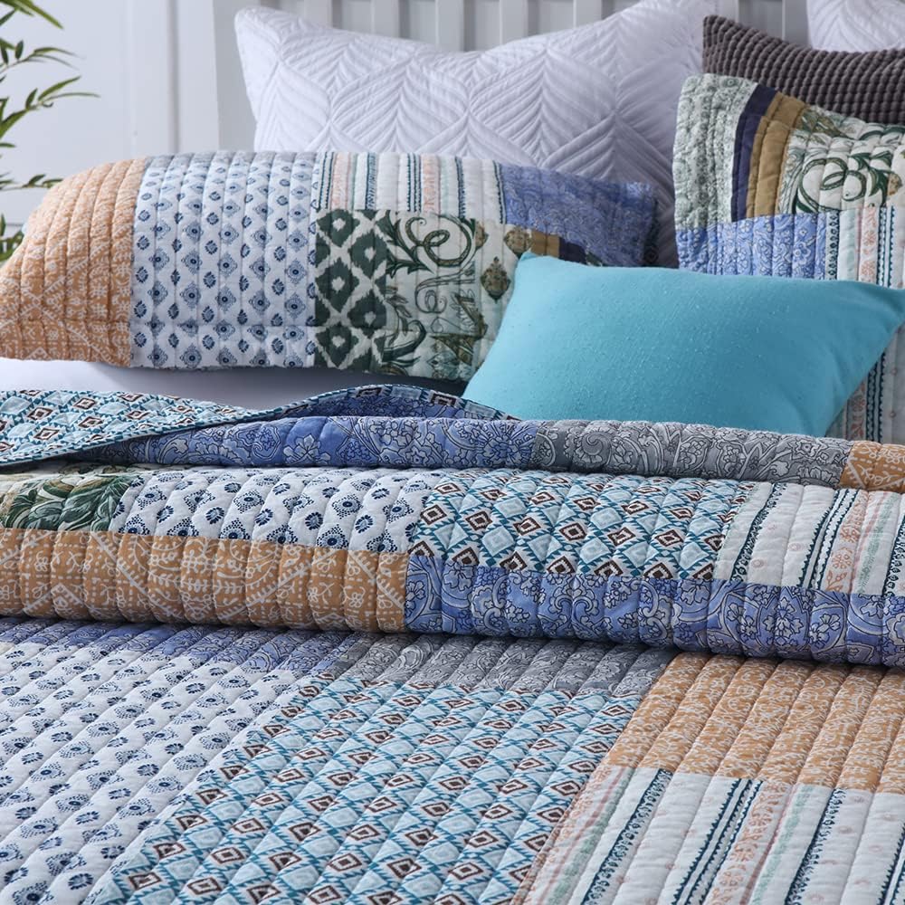 Autumn Dream Reversible Cotton Quilt Set King Size 1