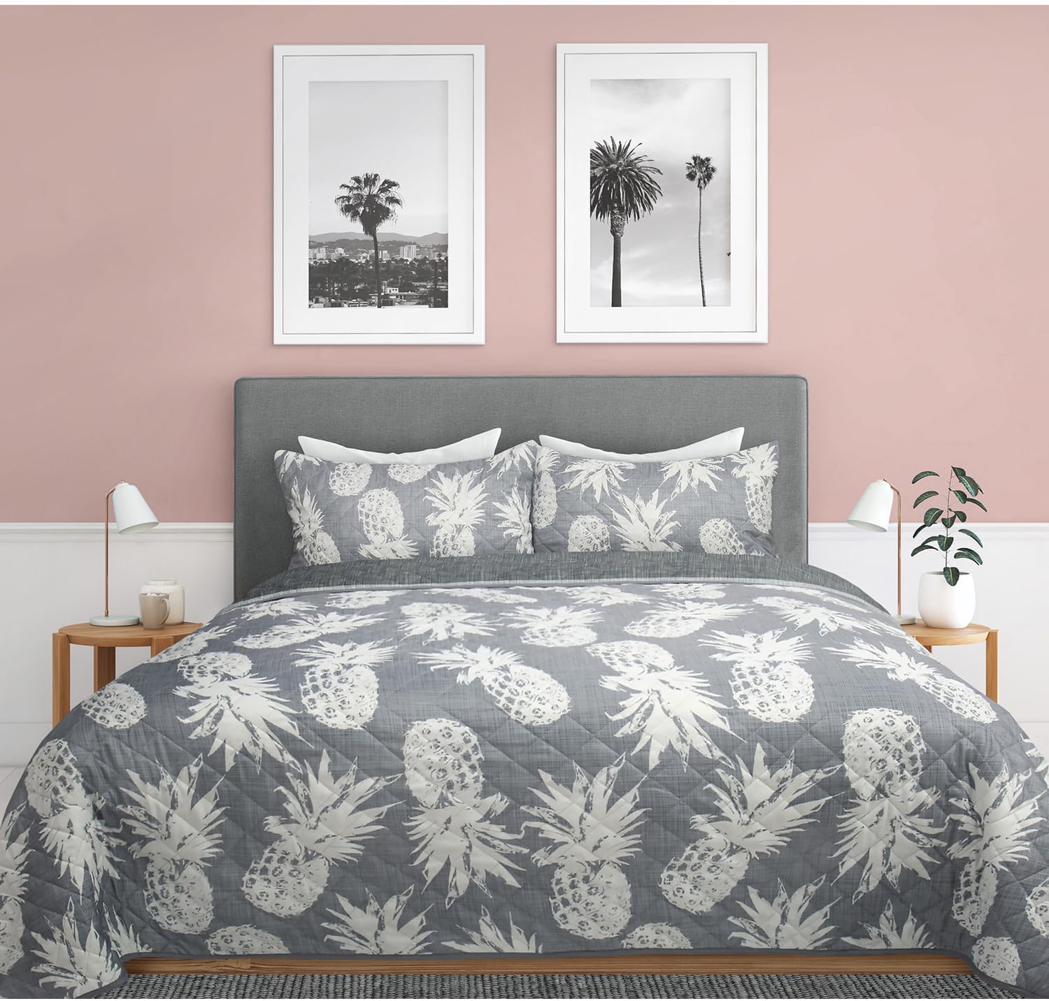 Safdie Co Quilt 3PC Set Double Queen Pineapples