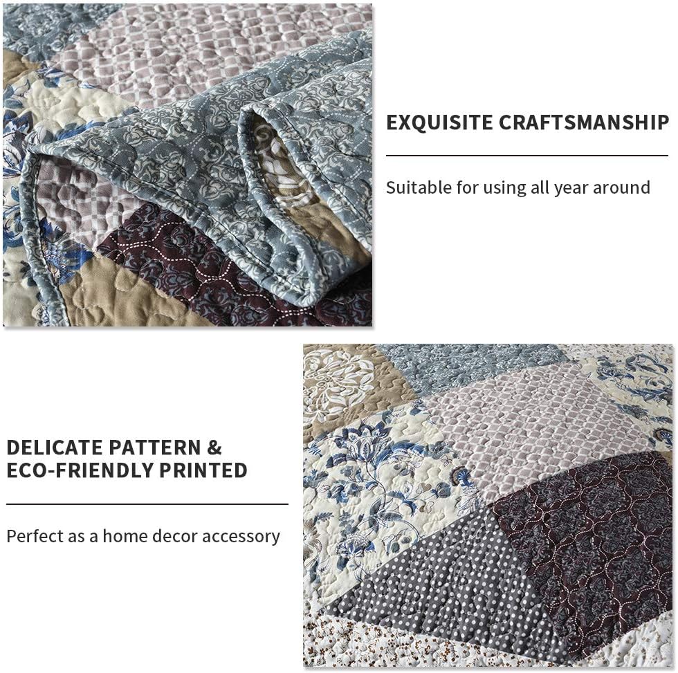 Travan 3-Piece Queen Quilt Set with Shams