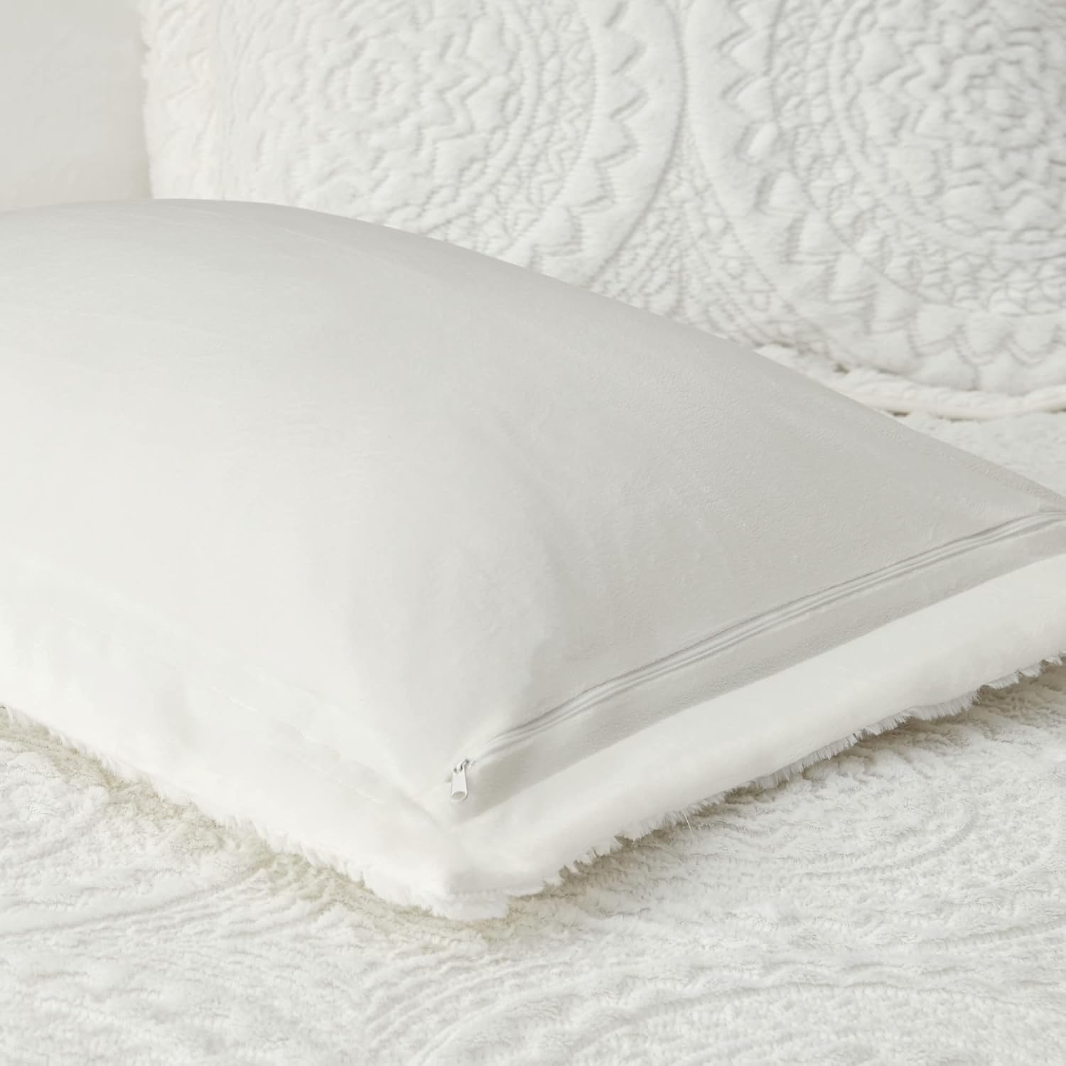 Madison Park Plush Comforter Set with Shams Ivory