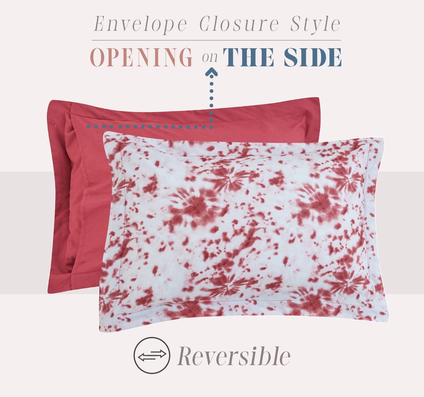 Elegant Comfort Reversible 10-Piece Tie-Dye Comforter Set