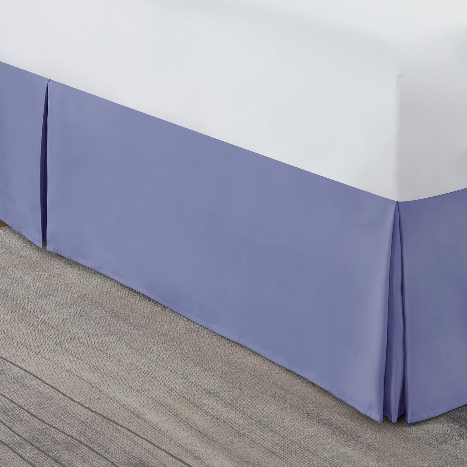 Nestl Steel Blue Full XL Bed Skirt - 14 Inch Drop