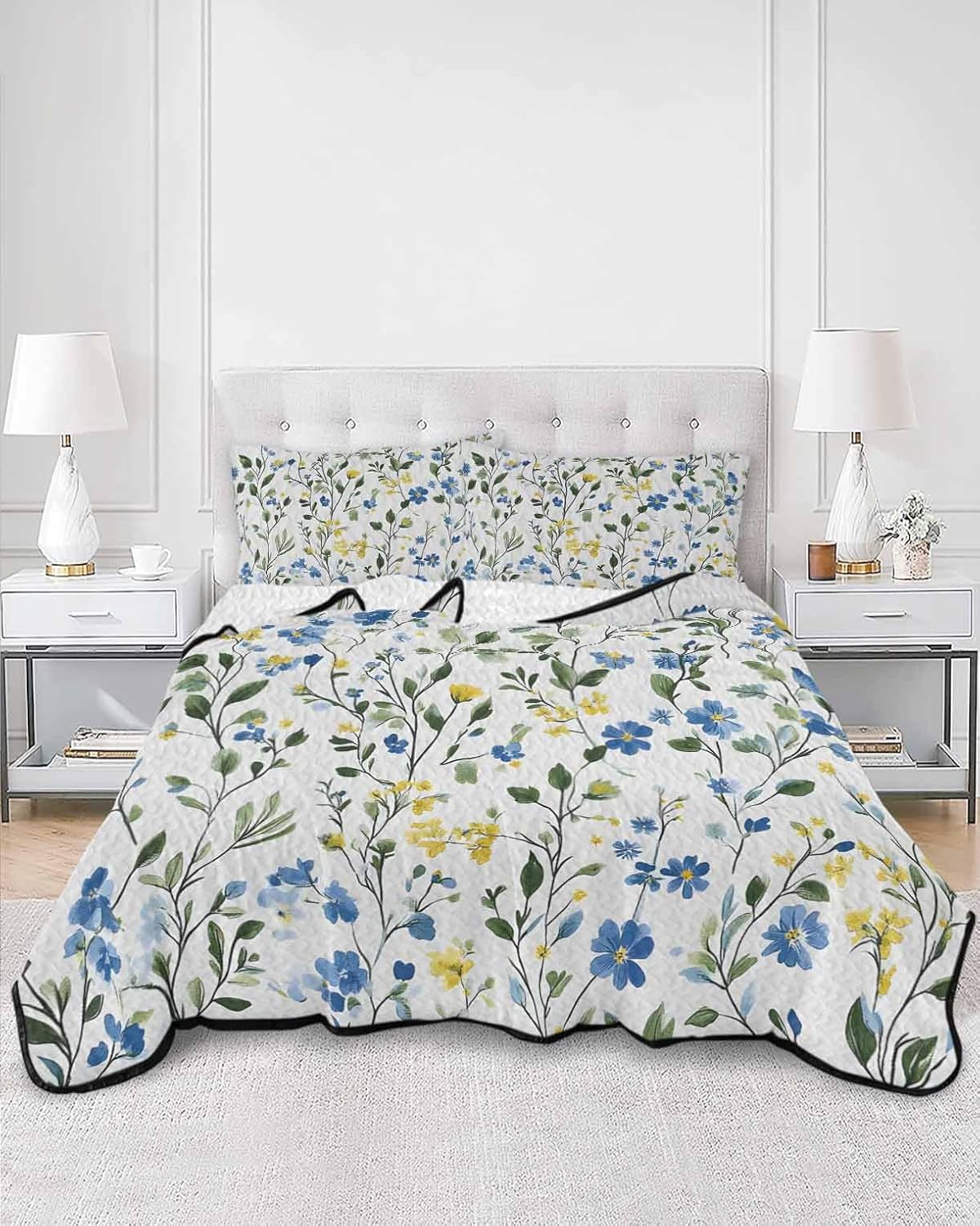PRINT PICTURE ARTHOME Twin XL Quilt Set with Pillow Covers